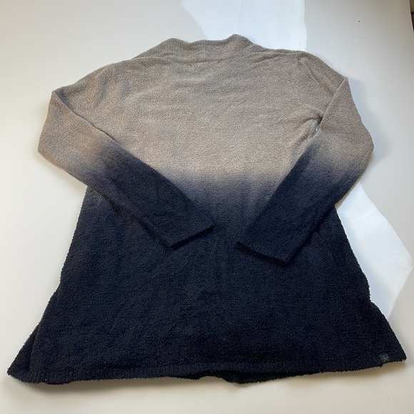 Barefoot Dreams Ombre Bamboo Calypso Cardigan Gray                      X31-24 - Picture 5 of 5